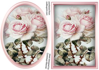 Oval and Square Pink Toppers 