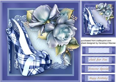 Lovely Check Shoes and Roses 