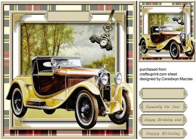 Lovely Car in a Tartan Frame , 2