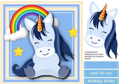 Lucky Blue Unicorn