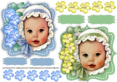 2 2 Lovely Baby Toppers , as Cute as Can Be 