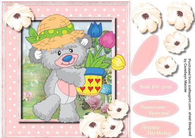 Eligie Bear Tiptoe Through the Tulips