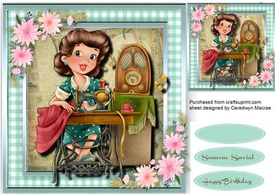 Lovely Seamstress at Work 