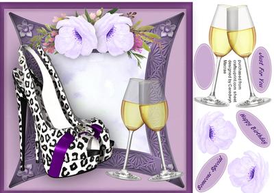 Lovely Leopard Skin Shoes and Glass Flute's