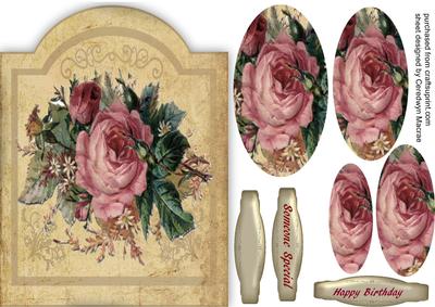 Lovely Pink Roses Pyramid 