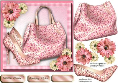 Lovely Pink Summer Shoes and Bag 3