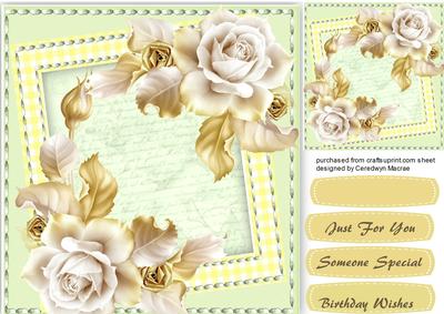Beautiful Cream and Gold Roses 