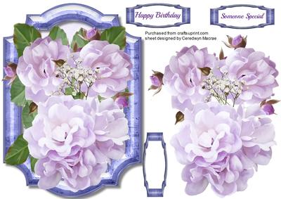 Beautiful Soft Lilac Roses in a Bracket 