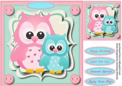 Two- Wit, Too Woo ,cute Owls .