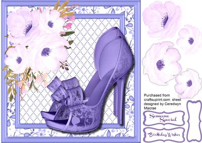 Beautiful Lilac Lace Shoes 