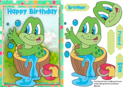 Freddie Frogs Birthday Bath 