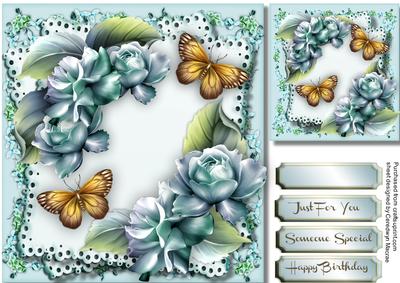 Beautiful Roses and Butterflys 