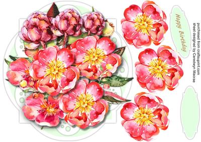 Beautiful Water Coloured Roses 