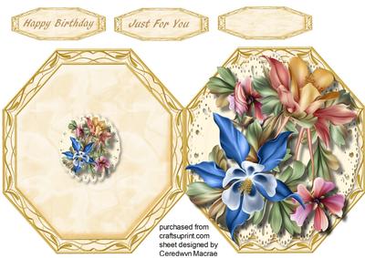 Ovely Octagonal, Print, Cut, and Fold