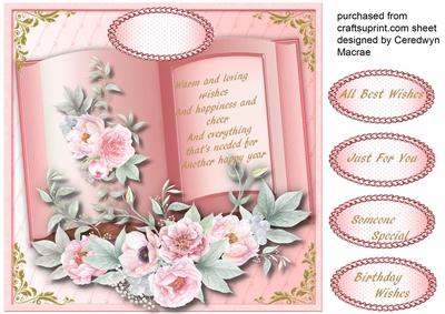 Beautiful Pink Birthday Book 