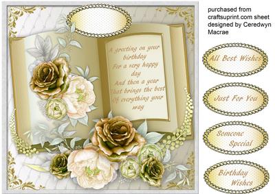 Beautiful Golden Birthday Bbook 