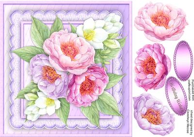 Beautiful Roses and Apple Blossom 