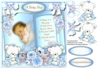 Lovely Blue Baby's Book