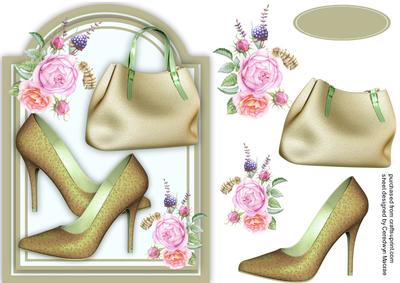 Lovely Buff Shoes and Bag 