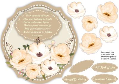 Beautiful Anemone's and Birthday Verse 