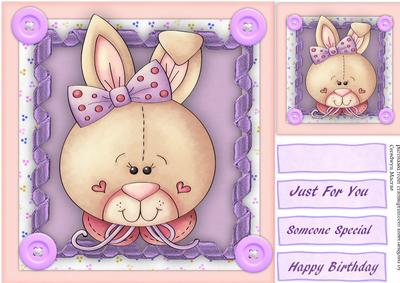 Hip- Hop- Cute Bunny 
