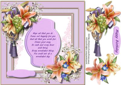 Downton Lillies, Babys Breath and a Verse 
