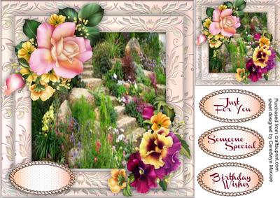 Beautiful Pansy's and Rose 