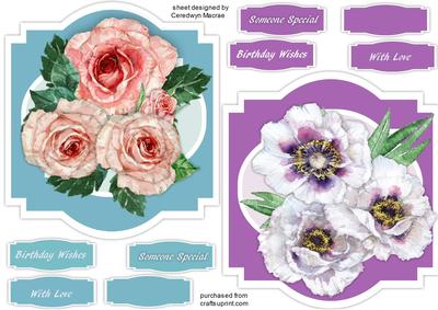Lovely Toppers Wit Peonies and Roses 