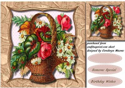 Basket of Mixed Flowers 