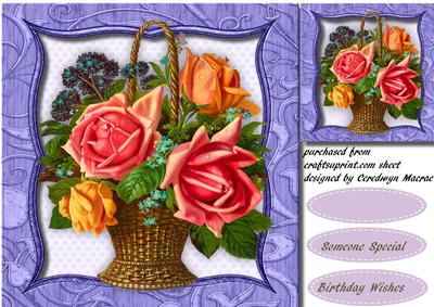 Lovely Basket of Roses