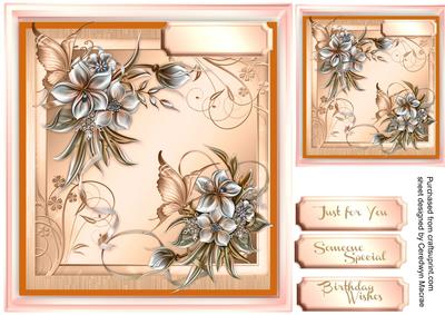 Lovely Winter Flowers and Butterflys 