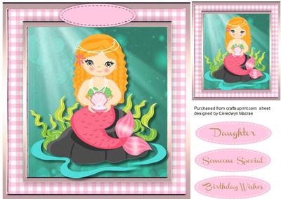 Beautiful Mermaid in Pink