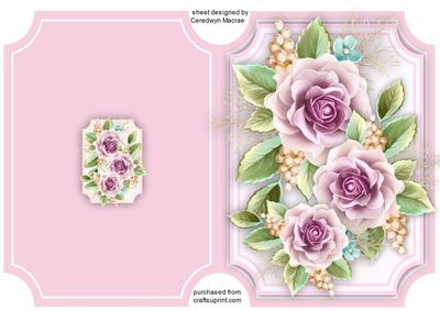 Print, Cut, and Fold , Beautiful Tiffany's Roses