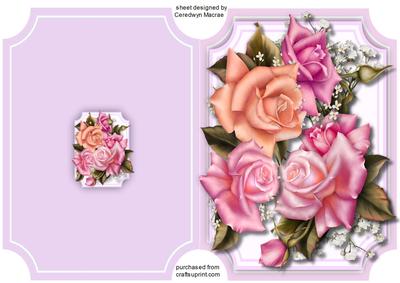 Print, Cut,and Fold, Downtin Roses 