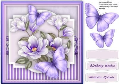 Beautiful Lilac Flutters and Magnolia's 
