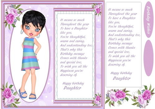 Beautiful Birthday Wishes , Daughter