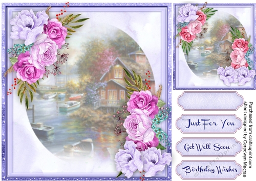 Beautiful Water Marins and Roses 