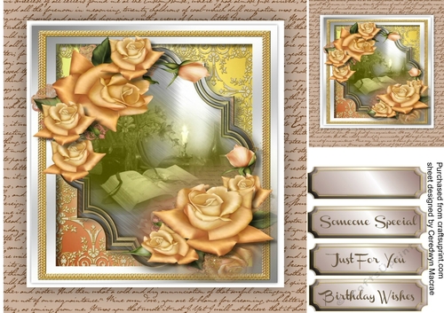 Beautiful Golden Roses , candle and Book ,.