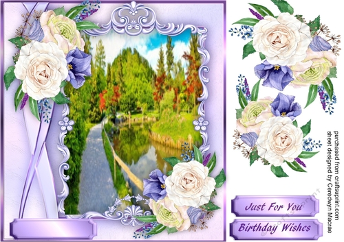Beautiful Stream and roses 