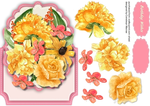 Beautiful over The Edge With  yellow Roses 2, 