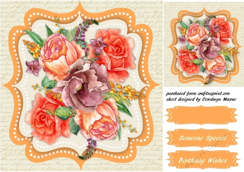 Beautiful Roses on a Bracket 