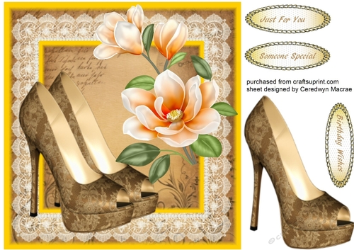 Beautiful Orange Magnolias and Shoes 