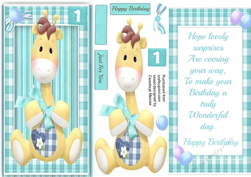 D.L Babys 1st Birthday with Verse 
