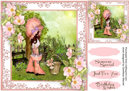 Little Miss Sunshine in the Garden 
