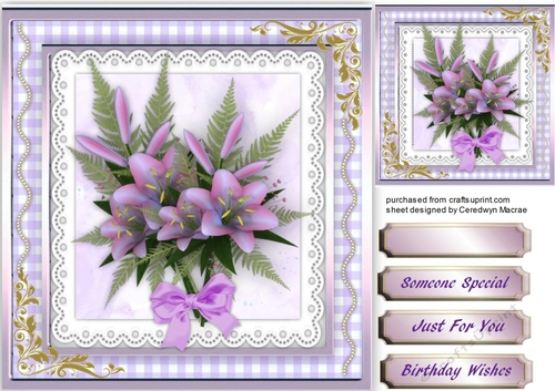 Lovely Lilac flowers on Fern 3