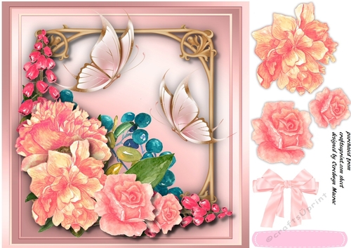 Beautiful Roses and Butterflys 