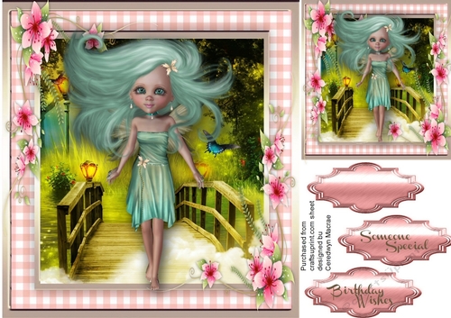 Beautiful Fairy on the Bridge