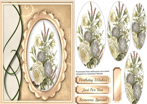 Beautiful Cream roses in a gold frame , Pyramid 