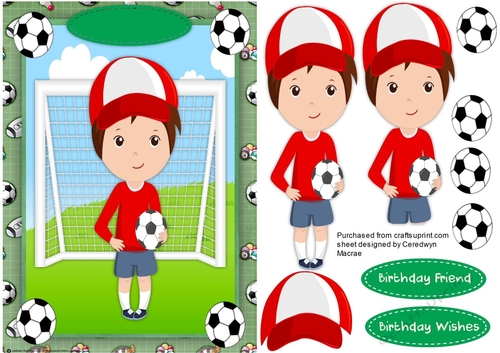 Little Birthday Footballer 
