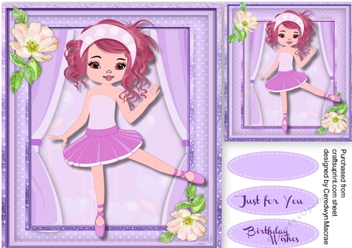Beautiful lilac Ballerina and Blossom